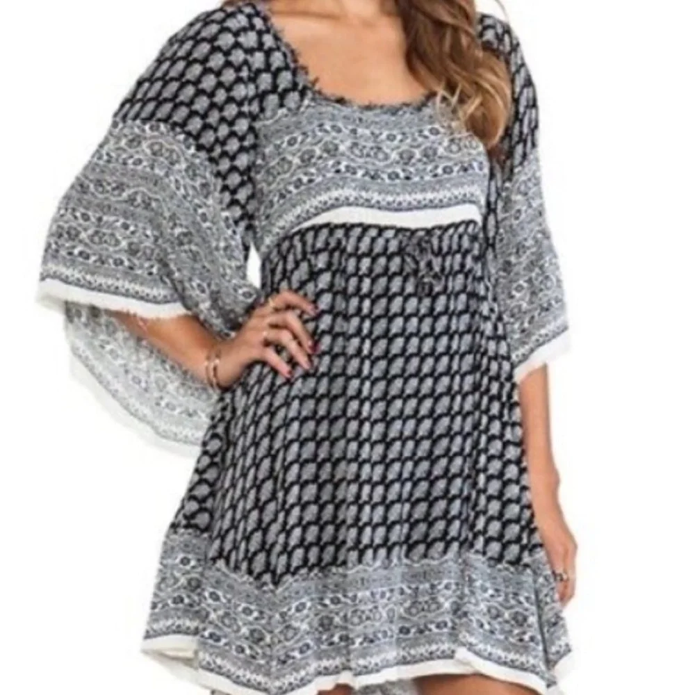 Free People Heart of Gold Mini Dress Bohemian Festival Boho Floral - Picture 3 of 15